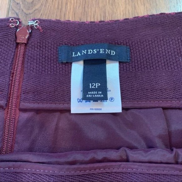 Land’s End wool blend skirt size 12P GUC - Picture 5 of 7